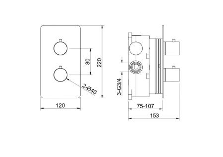 Смеситель для душа Aquatek Европа AQ1391BG встраиваемый в стену золото с термостатом