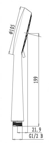 Душевая лейка LeMark LM0913C цвет хром - фото 2