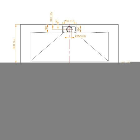 Душевой поддон из стеклопластика RGW SMC 553802820-12 200х80 серый