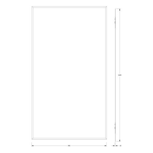 Зеркало Evoform Comfort BY 0959 90х160 подвесное - фото 2