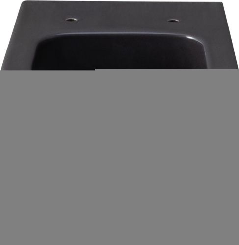 Чаша унитаза подвесная Allen Brau Priority 4.31001.AN цвет черный без сиденья безободковая каскадный смыв - фото 4