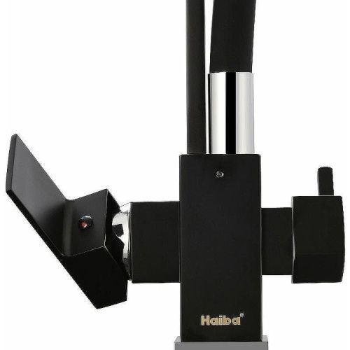 Смеситель для кухни Haiba HB76857 на мойку черный - фото 5