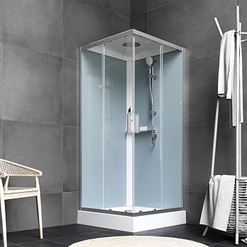 Душевая кабина Am.Pm Gem W90C-403-090MT 90х90 квадратная с крышей ориентация универсальная