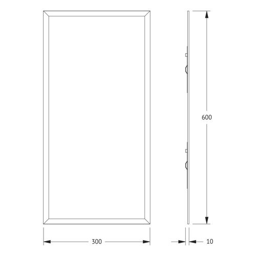 Зеркало Evoform Comfort BY 0907 30х60 подвесное - фото 2