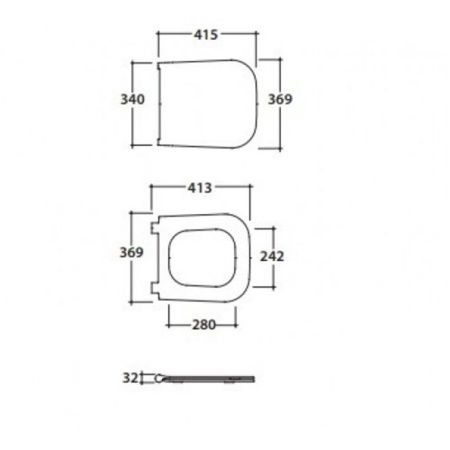 Крышка сиденье для унитаза Globo Stone ST024.BI