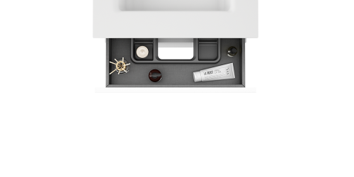 Тумба под раковину Visobath Granada 87513/87597 60х50 подвесная цвет белый - фото 3