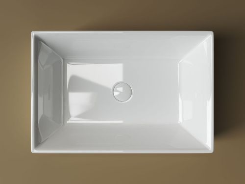 Раковина из сантехнического фарфора Ceramica Nova ELEMENT CN5013 60х40 накладная цвет белый без отверстий под смеситель - фото 2