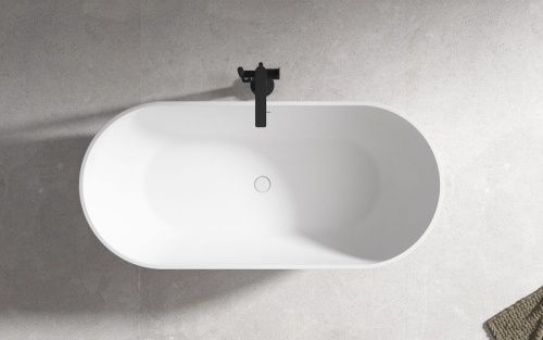Ванна акриловая Abber AB9241MW 170х80 отдельностоящая овальная с каркасом - фото 4