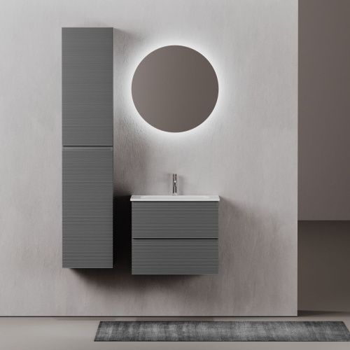 Тумба под раковину Sancos FOLK FL60GS 60х40 подвесная цвет серый - фото 2