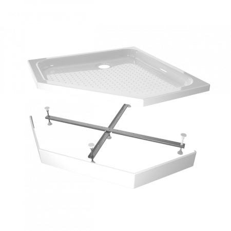 Душевой поддон акриловый Тритон Щ0000052850 90х90 белый с каркасом