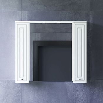 Зеркало-шкаф Damixa Palace One M41MPX0851WG 90х80 подвесной цвет белый