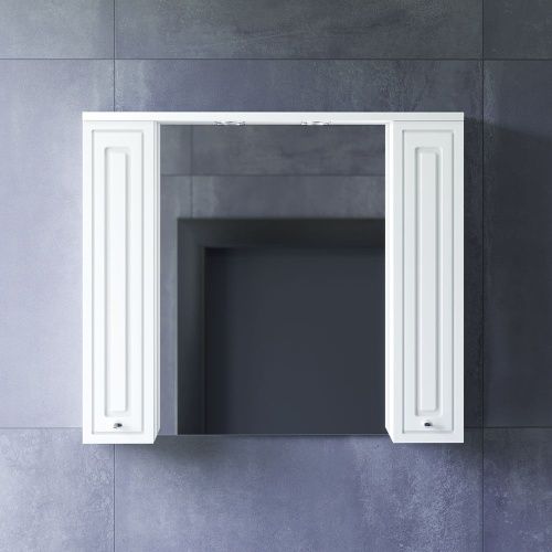 Зеркало-шкаф Damixa Palace One M41MPX0851WG 90х80 подвесной цвет белый