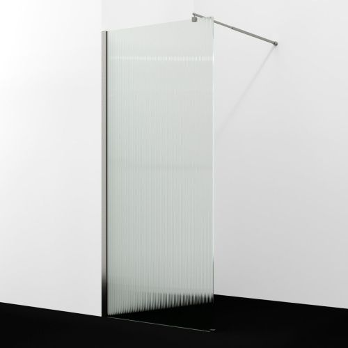 Душевая перегородка Wasserkraft Rur 30W 30W40BN-FL 120х200 стекло рифленое профиль никель
