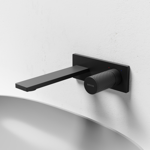 Смеситель для раковины Sancos Nexus SC9013MB встраиваемый в стену черный - фото 3