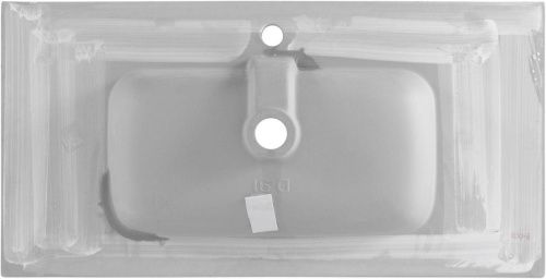 Раковина керамическая Allen Brau Glority 1.35008.20 90х50 полувстраиваемая цвет белый 1 отверстие под смеситель - фото 5