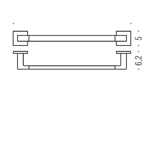 Полотенцедержатель Colombo Basic B3709.CR - фото 2