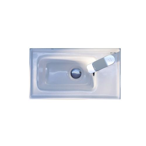 Раковина из сантехнического фарфора Am.Pm X-Joy M85AWCC0452WG64 40х30 встраиваемая цвет белый 1 отверстие под смеситель - фото 2