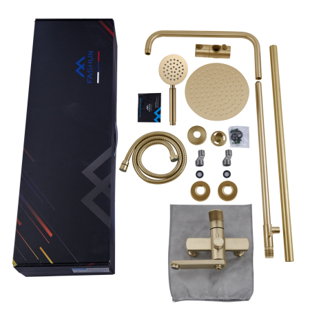 Душевая стойка Fashun A52401-21 настенная цвет бронза