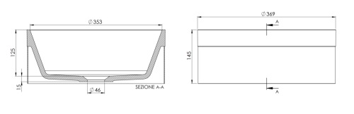 Раковина керамическая Remer SSRB902 40 см накладная цвет нержавеющая сталь без отверстий под смеситель - фото 2