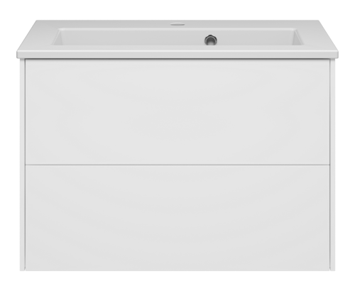 Тумба под раковину Brevita Toy TOY-09070-0102Я 70х40 подвесная цвет белый - фото 2