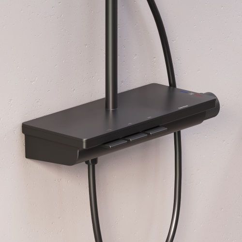 Душевая стойка Damixa Gala 953760300 настенная цвет черный - фото 5