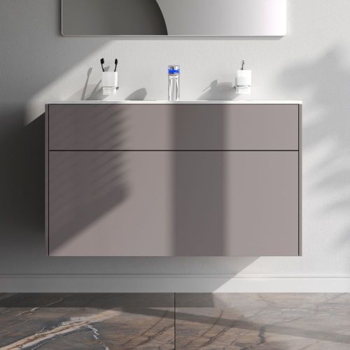Тумба под раковину Am.Pm Inspire V2.0 M50AFHX1003EGM 100х50 подвесная цвет серый