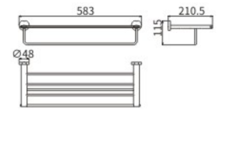 Полотенцедержатель CeramaLux Loft 53910