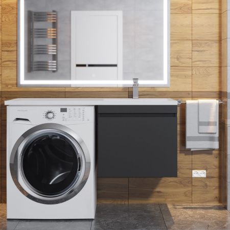 Тумба под раковину Uperwood Magenta 5930205164 50х50 подвесная цвет черный