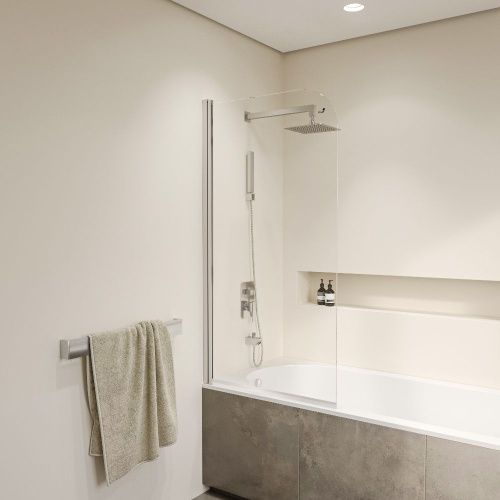 Душевая шторка на ванну RGW Screens 4111109107-11 70х140 стекло прозрачное профиль хром ориентация универсальная - фото 3