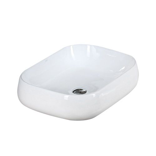 Раковина из сантехнического фарфора Melana 78102-805 60х40 накладная цвет белый без отверстий под смеситель - фото 4