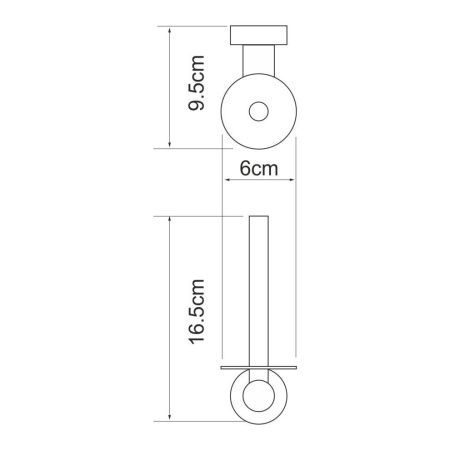 Бумагодержатель WasserKRAFT 9497