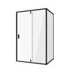 Душевой уголок Niagara Nova NG-83-11AB-A80B 110х80 стекло прозрачное профиль черный без поддона