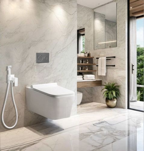 Унитаз подвесной Cerutti SPA CT10583 белый с сиденьем микролифт безободковый смыв торнадо