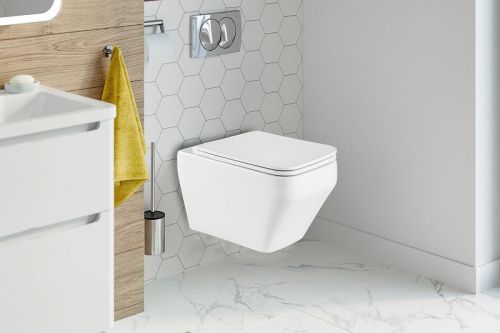 Унитаз подвесной WeltWasser 10000011134 белый с сиденьем микролифт безободковый смыв торнадо - фото 2