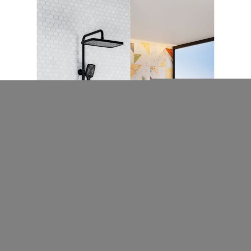 Душевая стойка Raglo R01 R01.26.06 настенная цвет черный с термостатом - фото 4