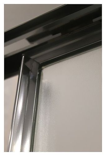 Душевая дверь Cezares ELENA ELENA-W-B-13-40+60/40-P-Cr-R 140х195 стекло рифленое профиль хром - фото 4