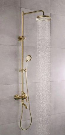 Душевая стойка Rose R0236E настенная цвет золото