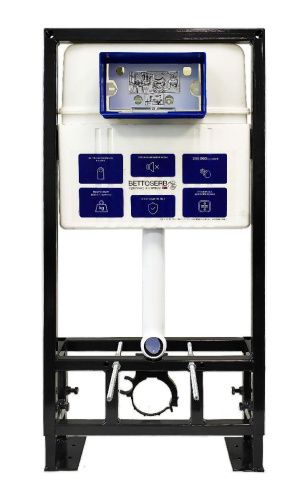 Инсталляция Bettoserb Sava Free Standing SFS40006463 с клавишей смыва DUO хром матовый/хром глянец