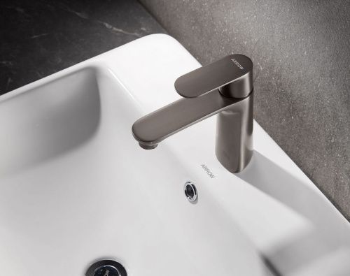 Смеситель Arrow AMP11848H90 на раковину серый - фото 3