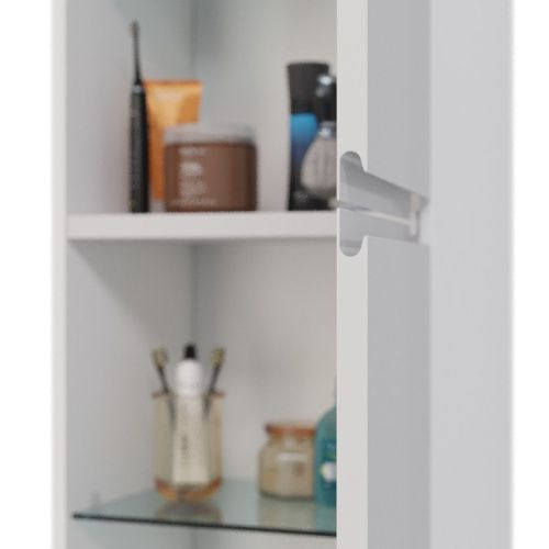 Шкаф-пенал LeMark Veon LM01V35P 40х170 напольный цвет белый - фото 3