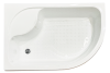 Душевой уголок Royal Bath BK RB8120BK-C-BL-L-Practic 120х80 стекло матовое профиль черный с поддоном