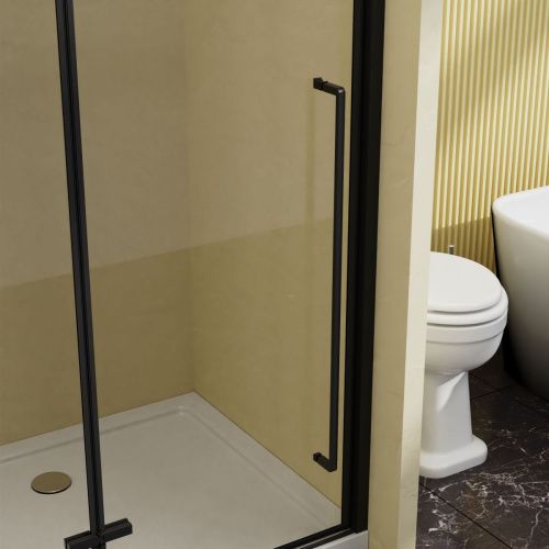 Душевая дверь Vincea Slim-N VDPH-5SN100CLB 100х195 стекло прозрачное профиль черный - фото 3