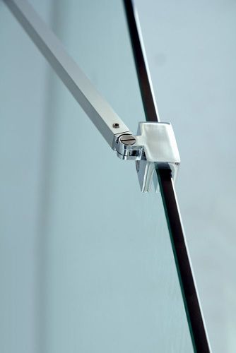 Душевая перегородка Cezares LIBERTA LIBERTA-L-1-TB-90-C-Cr 90х195 стекло прозрачное профиль хром глянцевый - фото 4