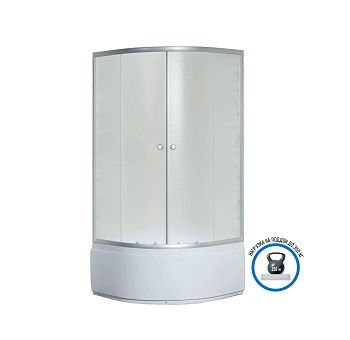 Душевой уголок Niagara Eco _0061422 90х90 стекло матовое профиль хром с поддоном