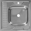 Кухонная мойка Melana 073 t R (*20) 60х60 цвет хром поверхность матовая