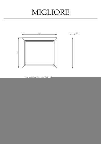 Зеркало Migliore RAVENNA 27335 120х100 подвесное - фото 2