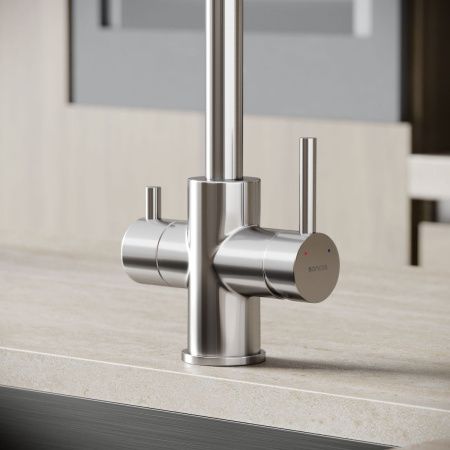 Смеситель для кухни Sancos Vela SC4013BN на мойку никель