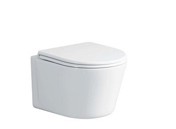 Унитаз подвесной Cerutti SPA CT9666 белый с сиденьем микролифт безободковый каскадный смыв