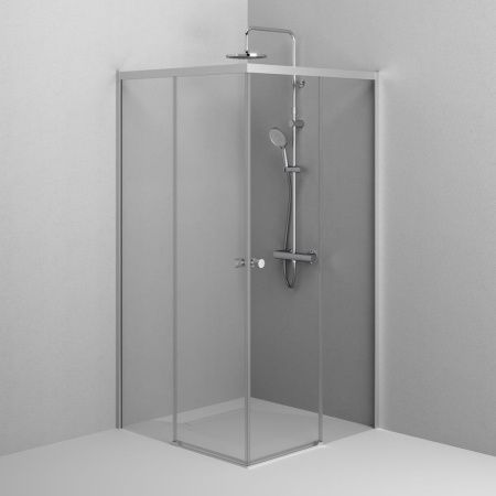 Душевой уголок Am.Pm X-joy W94G-403-100100-MТ1К 100х100 стекло прозрачное профиль хром без поддона