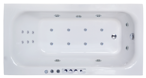 Ванна акриловая гидромассажная Royal Bath ACCORD RB627100DL 180х90 пристенная прямоугольная с каркасом